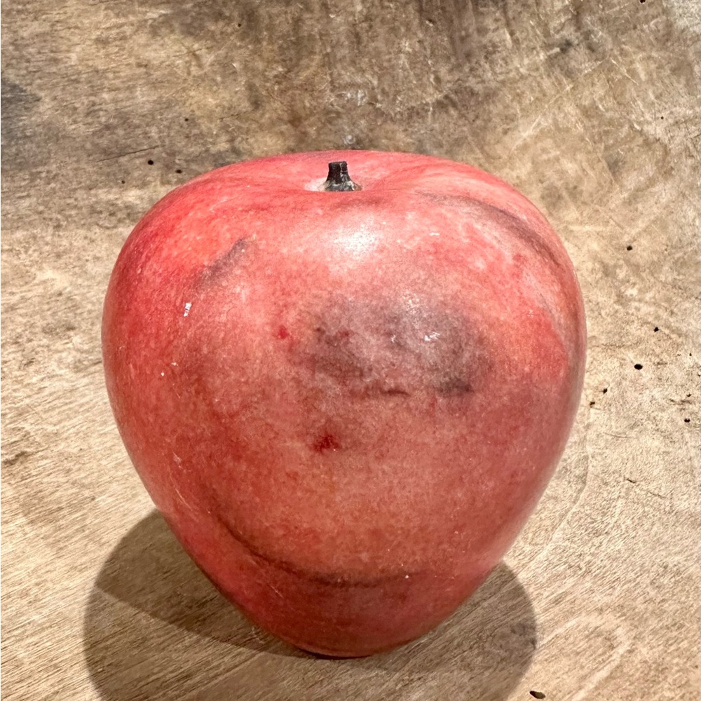 Marble apple shaped paper weight